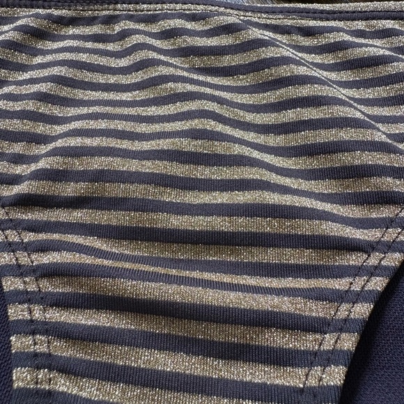 Nautical Metallic Gold Stripe Bikini Set - Picture 8 of 10